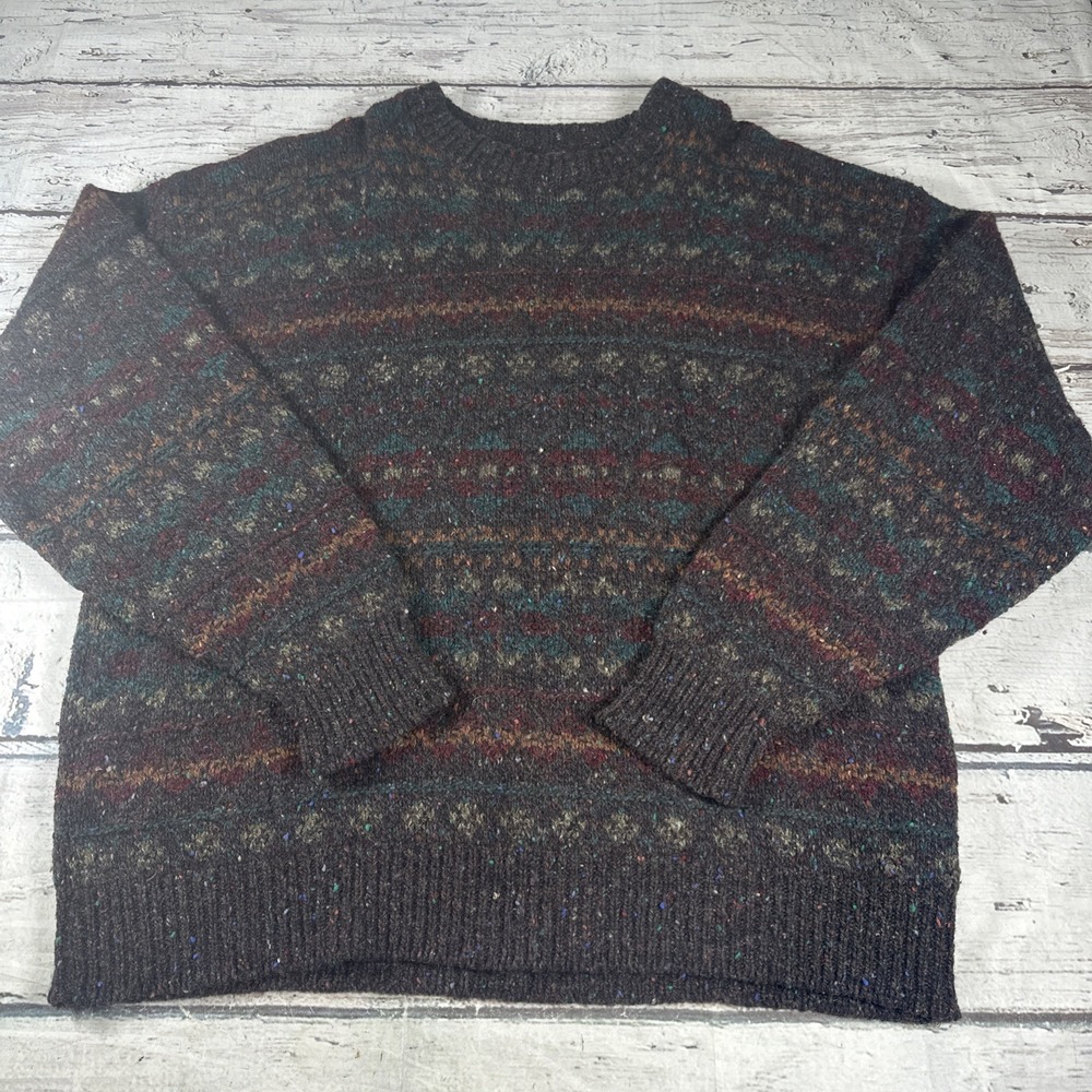 Vintage ALPS Fine Apparel Coogi-Style Multicolor Knit Sweater Mens XL